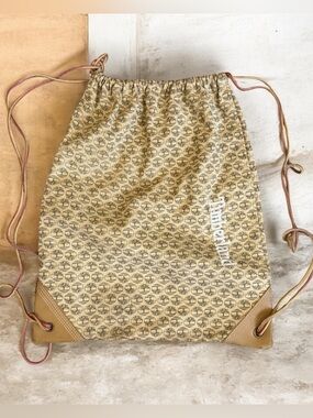 Timberland Tan Drawstring Canvas Cinch Bag backpack